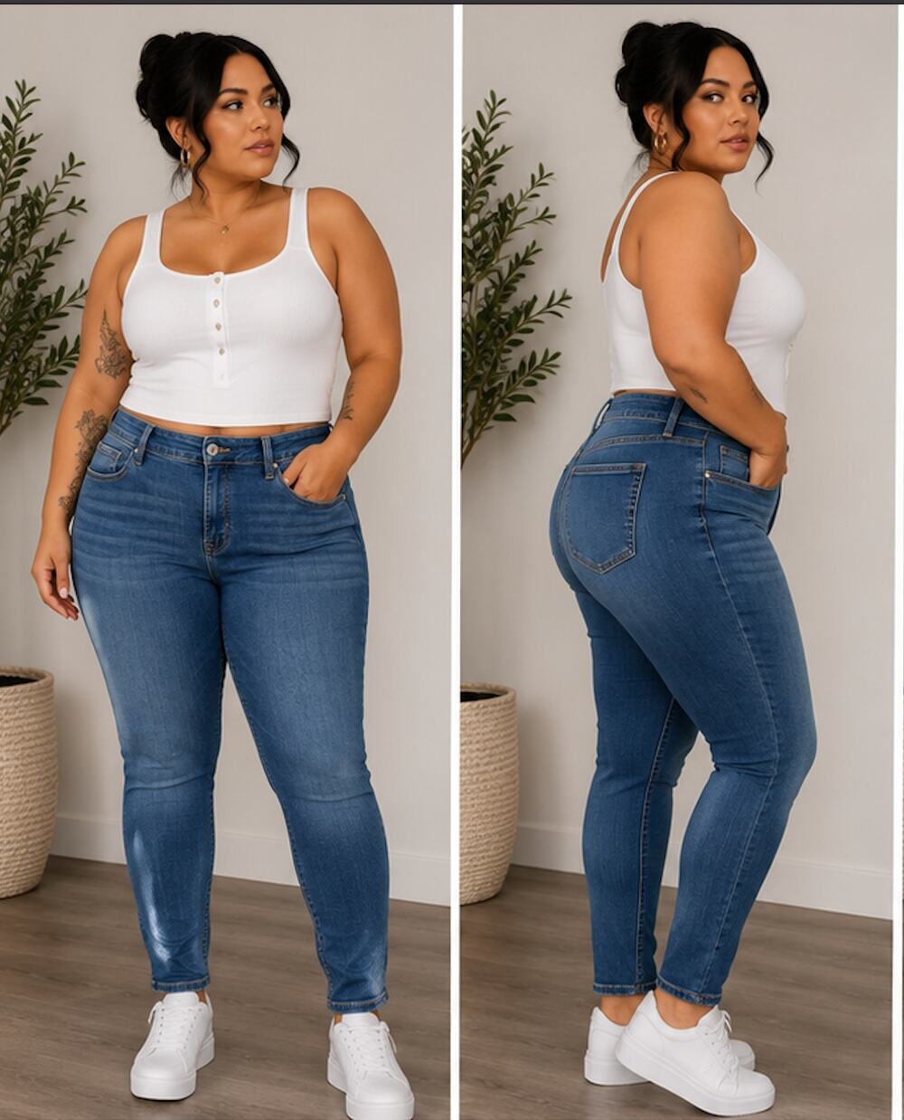 Torrid New Skinny Jeans Women's Size 16R Medium Wash Stretch Denim Mid Rise Plus